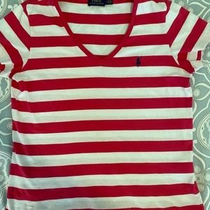 Women’s size medium polo v neck tee